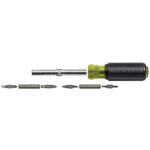 Klein Tools 32500 11-in-1 Screwdriver / Nut Driver Set, 8 Bits (Phillips, Slotted, Torx, Square), 3 Nut Driver Sizes, Cushion Grip Handle - Image 6