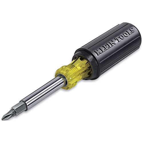 Version 1.0.0 Klein Tools 32500 11-in-1 Screwdriver / Nut Driver Set, 8 Bits (Phillips, Slotted, Torx, Square), 3 Nut Driver Sizes, Cushion Grip Handle - Image 1