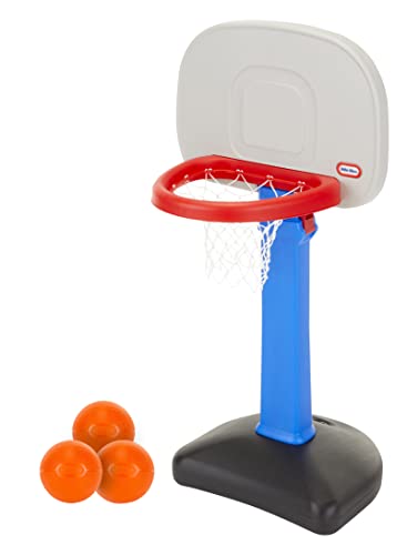 Version 1.0.0 Little Tikes Easy Score Basketball Set, Blue, 3 Balls - Amazon Exclusive, 23.75 x 22 x 61 inches - Image 1