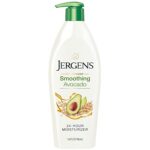 Jergens Oil-Infused Smoothing Avocado Moisturizer, 16.8 Fluid Ounces, with Avocado Oil and Oat Extract, for Visibly Replenished Skin, for All Skin Types