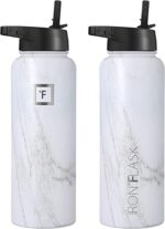 IRON °FLASK Sports Water Bottle - 40 Oz 3 Lids (Straw Lid), Leak Proof - Stainless Steel Gym & Sport Bottles for Men, Women & Kids - Double Walled, Insulated Thermos, Metal Canteen - Image 5