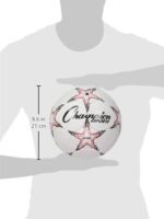 Champion Sports Viper Soccer Ball, Size 5 , Blue/Black/White - Image 2