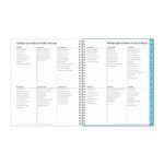 Blue Sky 2023-2024 Academic Year Teacher Weekly and Monthly Lesson Planner, 8.5" x 11", Flexible Cover, Wirebound, Dots (100330-A24) - Image 3
