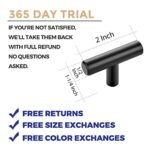 Ravinte 2'' Cabinet Handles Stainless Steel Matte Black Kitchen Cabinet Hardware Handles of Kitchen Cupboard Handles 10 Pack - Image 8