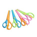 LovesTown Preschool Training Scissors,4Pcs Children Safety Scissors Pre-School Training Scissors Safety Scissors Art Craft Scissors