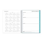 Blue Sky 2023-2024 Academic Year Teacher Weekly and Monthly Lesson Planner, 8.5" x 11", Flexible Cover, Wirebound, Dots (100330-A24) - Image 4