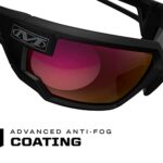 Mechanix Wear: Vision Type-X Safety Glasses with Advanced Anti Fog, Scratch Resistant, Black Frame, Protective Eyewear, Lightweight Glasses, Ventilated Temples, For Outdoor Use (Fire Mirror Lens) - Image 6