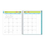 Blue Sky 2023-2024 Academic Year Teacher Weekly and Monthly Lesson Planner, 8.5" x 11", Flexible Cover, Wirebound, Dots (100330-A24) - Image 6
