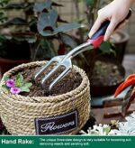 ESOW 11 Includes Hand, Transplant Trowel and Cultivator H Tool Set, 3 Piece Cast-Aluminum Heavy Duty Gardening Kit I, b - Image 7