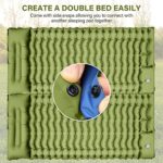 Camping Sleeping Pad, Ultralight Camping Mat with Pillow Built-in Foot Pump Inflatable Sleeping Pads Compact for Camping Backpacking Hiking Traveling - Image 5