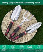 ESOW 11 Includes Hand, Transplant Trowel and Cultivator H Tool Set, 3 Piece Cast-Aluminum Heavy Duty Gardening Kit I, b - Image 8