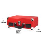 Victrola Journey Bluetooth Portable Suitcase Record Player – with Built-in Speakers, 3 Speed Vinyl Record Player, RCA Out, Headphone Jack (Turquoise) - Image 2