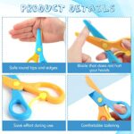 LovesTown Preschool Training Scissors,4Pcs Children Safety Scissors Pre-School Training Scissors Safety Scissors Art Craft Scissors - Image 6