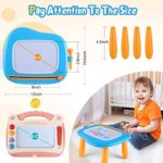 Smasiagon Toddler Toys Age 1-2 Year Old Boys&GCirls, Magnetic Drawing Pad Doodle Board Educational Learning Toys for 1 2 3 Year Old Boys&GirlsBirthday Christmas Gifts (Blue) - Image 8