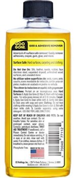 Goo Gone Adhesive Remover - 8 Ounce - Surface Safe Adhesive Remover Safely Removes Stickers Labels Decals Residue Tape Chewing Gum Grease Tar - Image 10