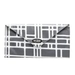 Big Skinny Women's Leather Slimvelope Tri-Fold Checkbook Slim Wallet, Holds Up to 40 Cards, Lightweight,slim, Graphite Cobble