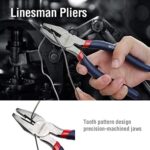 7-piece Workpro Pliers Set with Groove Joint, Long Nose, Slip Joint, Linesman, and Diagonal Pliers for DIY & Home Use - Image 6