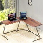 SimpleHouseware Desktop Document Tray Organizer with Sliding Drawer/Caddy/Hanging File Section, Black - Image 5