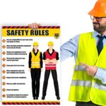 Safety Awareness Poster,"Safety First", 18" X 24" Laminated Front and Back Long-Lasting Workplace Safety First Poster - Image 7