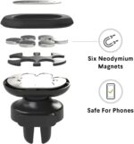 Kenu Airframe Magnetic Phone Car Mount for Air Vent - Portable Mobile Holder - 360 Degree Rotation - 6 Powerful Magnets with 1 Reusable Steel Plate - Use with Latest iPhones, Samsungs, and Androids - Image 4