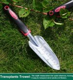 ESOW 11 Includes Hand, Transplant Trowel and Cultivator H Tool Set, 3 Piece Cast-Aluminum Heavy Duty Gardening Kit I, b - Image 6