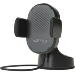 Kenu Airbase Car Phone Mount Wireless Charger - Windshield, Dashboard, Desk Phone Holder - Suction Cup and 360 Degree Pivot, Qi Fast-Charging - Use with Latest iPhones, Samsung and Androids