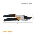 Fiskars Bypass Pruning Shears 5/8” Garden Clippers - Plant Cutting Scissors with Sharp Precision-Ground Steel Blade - Image 7