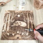 Wood Burning kit, Professional WoodBurning Pen Tool, DIY Creative Tools,Wood Burner for Embossing/Carving/Pyrography，Suitable for Beginners,Adults (orange) - Image 3