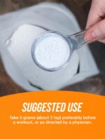 BULKSUPPLEMENTS.COM Creatine Monohydrate Powder - Creatine Supplement, Micronized Creatine, Creatine Powder - Unflavored & Gluten Free, 5g (5000mg) per Servings, 500g (1.1 lbs) (Pack of 1) - Image 4