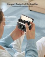 PQRQP Wireless Microphone for iPhone, iPad, Android(Lightning/USB C), Dual Microphones 20 H Battery Life, Mini Microphone, Cordless Double Mics for Video Recording, YouTube, TikTok, 164FT - Image 3