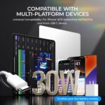 iPhone 16 15 Charger Fast Charging,30W USBC Charger Block with 6&10FT Long USB C Charging Cable Cord Compatible with iPhone 16/16 Pro Max/16E/15/15 Pro Max/iPad Pro,Samsung Galaxy S24 Ultra - Image 4