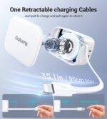 Retractable Wall Charger,40W Fast USB Charging Block,QC3.0+PD Fast Charger Adapter for iPhone 16/15/14/13,Galaxy S24/23,Pixel,Portable Wall Plug for Home Office Travel (with 2.6 FT Lightening Cable) - Image 5