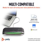 Poly Sync 40 Smart Speakerphone (Plantronics) - Flexible Workspaces - Connect to PC/Mac via USB-A or USB-C and Smartphones via Bluetooth - Works with Teams, Zoom – Amazon Exclusive - Image 2