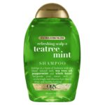 OGX Extra Strength Refreshing Scalp + Teatree Mint , Invigorating Scalp Shampoo with Tea Tree & Peppermint Oil & Witch Hazel, Paraben/ Sulfate-Free Surfactants, 13 fl oz