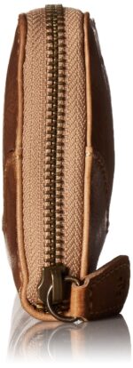 Frye Women's Leather Melissa Zip Wallet, Beige, One Size - Image 3