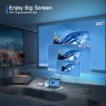 AuKing Projector, 2025 Upgraded Wifi Projector, Full HD 1080P Home Theater Video Projector, Compatible with HDMI/USB/AV/Smartphone/TV Box/Laptop - Image 5
