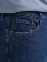 Wrangler Authentics Men's Comfort Flex Waist Relaxed Fit Jean, Dark Stonewash, 40W x 29L - Image 2