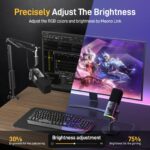 MAONO USB/XLR Dynamic Microphone for Gaming Podcast,Computer PC Microphone with Software-RGB, Mute Button, 48kHz/24bit Podcasting Desktop Mic for Streaming YouTube Video Recording PD100X - Image 5