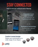 Poly Voyager 5200 UC Wireless Headset & Charging Case (Plantronics) - Single-Ear Headset w/Noise-Canceling Mic - Connect Mobile/Mac/PC via Bluetooth - Works w/Teams, Zoom - Image 4