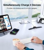 [2-Pack] 40W USB C Wall Plug, 4 Port Fast Charging Block PD 3.0 Multi Port Type C Adapter Cube for iPhone 16/15/14/13/12/11 Pro Max Plus/XR/SE,iPad/Pro/Mini/Air,AirPods4,watch10,Galaxy S25/S24,Ultra - Image 5