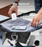 Retractable Wall Charger,40W Fast USB Charging Block,QC3.0+PD Fast Charger Adapter for iPhone 16/15/14/13,Galaxy S24/23,Pixel,Portable Wall Plug for Home Office Travel (with 2.6 FT Lightening Cable) - Image 3