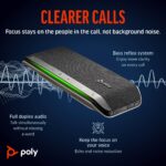 Poly Sync 40 Smart Speakerphone (Plantronics) - Flexible Workspaces - Connect to PC/Mac via USB-A or USB-C and Smartphones via Bluetooth - Works with Teams, Zoom – Amazon Exclusive - Image 5