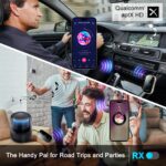 Ultra Xmagpot Bluetooth 5.4 Transmitter Receiver - CNC Aluminum & Ceramic Glass | Dual Link for 2 AirPods/Headphones | aptX Adaptive/HD Audio | Wireless Transmitter for Airplane/TV/Car/Gym - Image 3