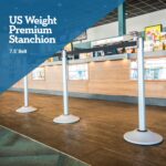 US Weight Heavy Duty Premium Steel Stanchion with 7.5-Foot Retractable Belt (More Colors Available) - Image 7
