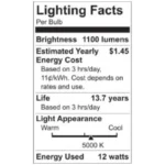 GE Lighting 21758 Light Bulb General Purpose Daylight A21 LED 12 (75-Watt Replacement), 1100-Lumen Medium Base, 2 Count (Pack of 1) - Image 2