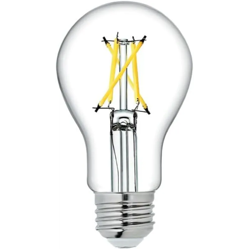 41IBVCm2fxL._AC_ GE Refresh 60 Watt Equivalent A19 Daylight Dimmable LED Light Bulb 800 Lumens (2-Pack) - Image 1