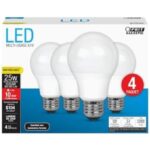Feit Electric A19 E26 (Medium) LED Bulb Daylight 25 Watt Equivalence 4