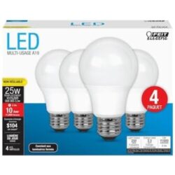 Feit Electric A19 E26 (Medium) LED Bulb Daylight 25 Watt Equivalence 4