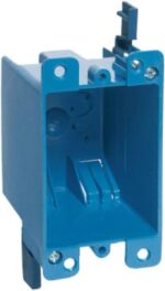 Thomas & Betts Carlon B114R-UPC 1G Old Work Box, Blue, Metal, Not Water Resistant, Includes Outlet, Painted, Modern, 14 Cubic Inches, 2.75 x 2.25 x 4.125 Inches - Image 3