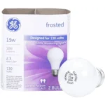 GE Classic 15-Watt Dimmable A15 Light Fixture 42803 E26 Medium Base Incandescent Light Bulb (2-Pack) - Image 3